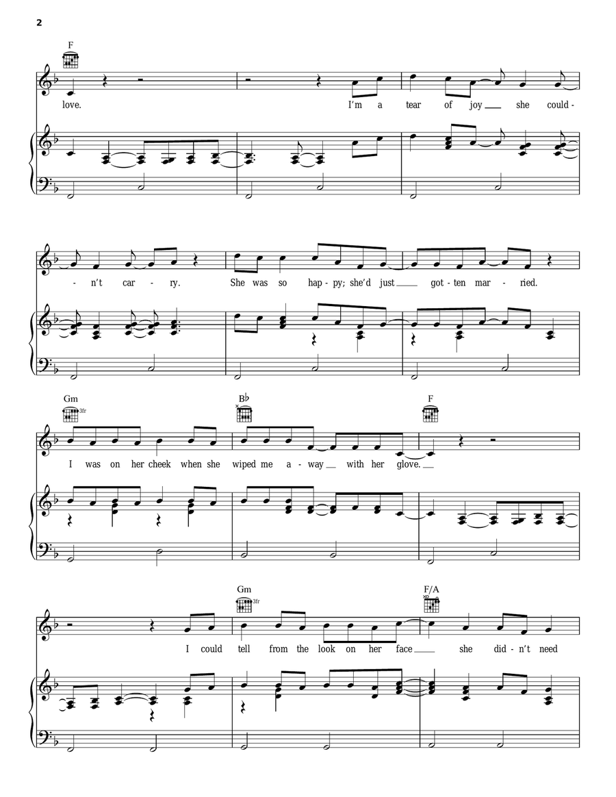Two Teardrops Acoustic Guitar scores gallery preview page 2
