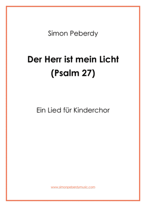 Book cover for Der Herr ist mein Licht - Psalm 27 (Children's choir) by Simon Peberdy