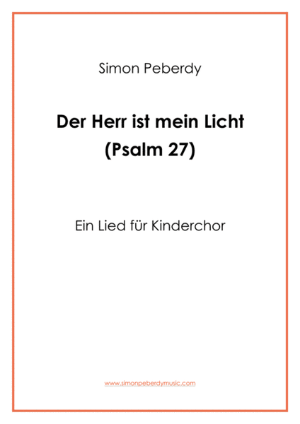 Der Herr ist mein Licht - Psalm 27 (Children's choir) by Simon Peberdy image number null