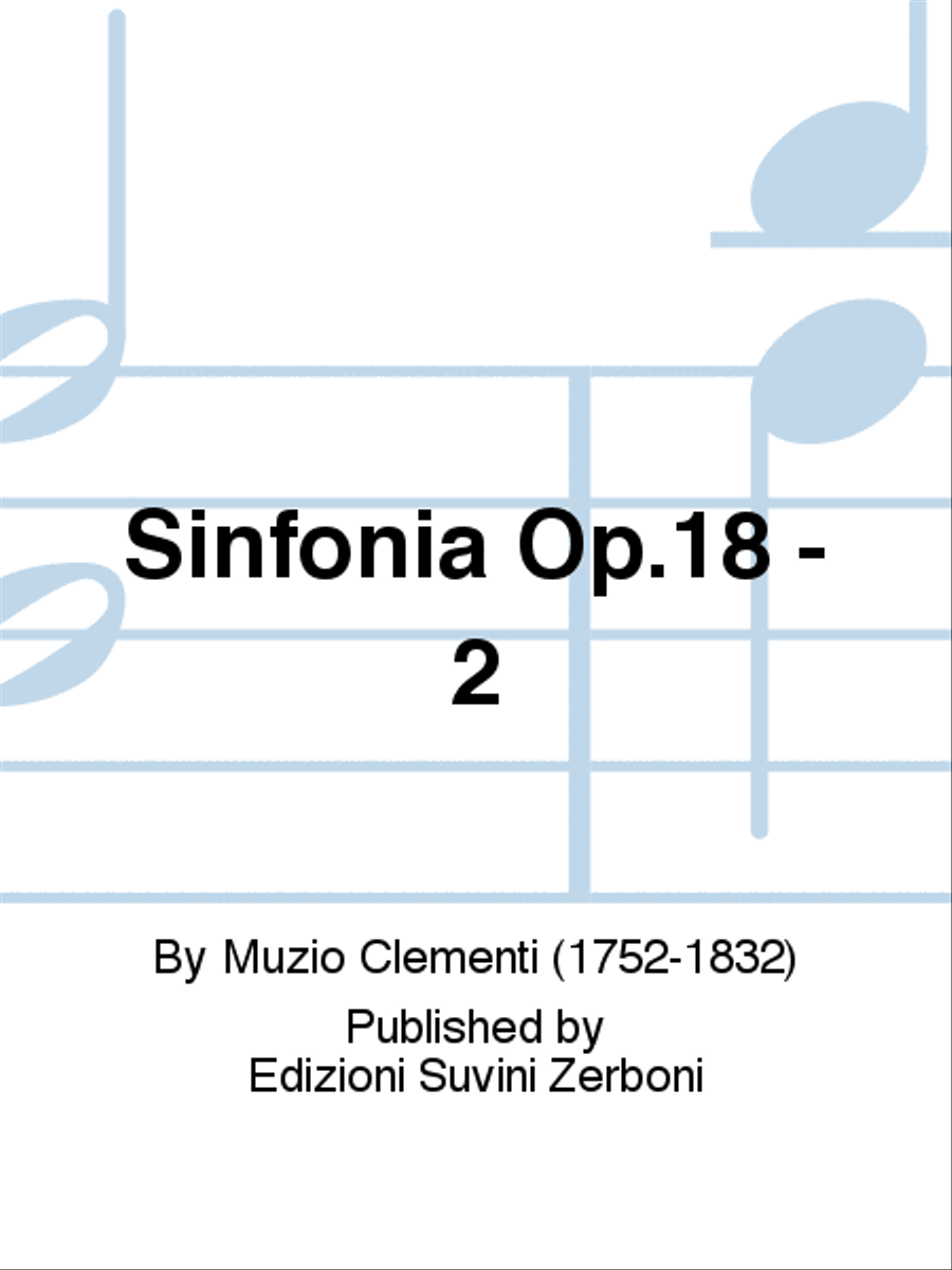 Sinfonia Op.18 - 2 Sinfonia Op.18 - 2 Chamber Orchestra scores gallery preview page 1