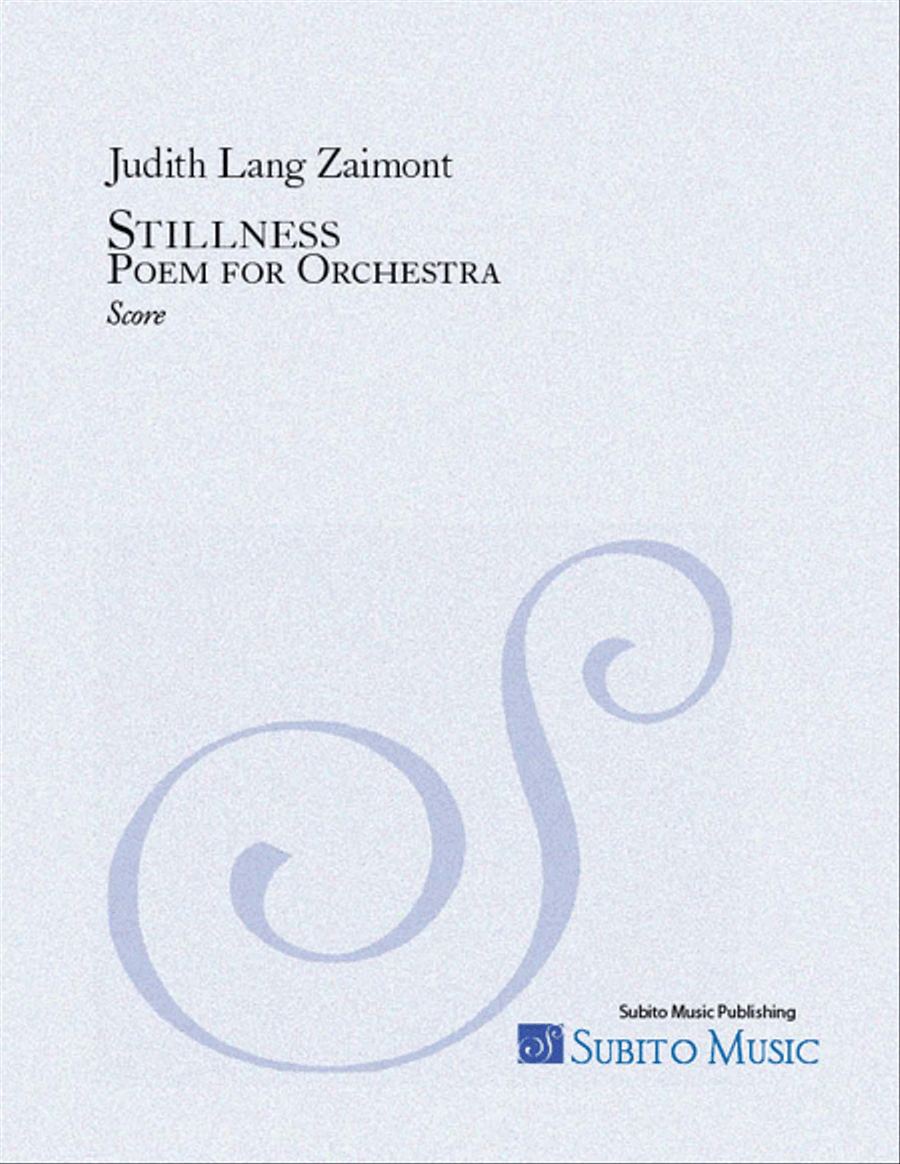 Stillness: Poem Orchestra scores gallery preview page 1