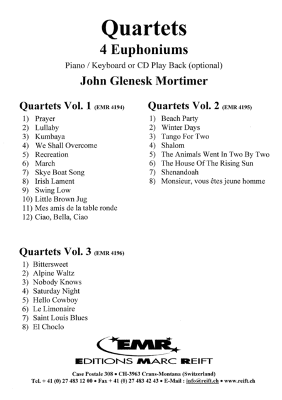 Quartets Volume 3 Quartets Volume 3 Euphonium Quartet scores gallery preview page 2