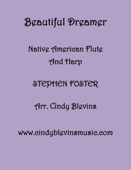 Beautiful Dreamer, arranged for Harp and Native American Flute image number null