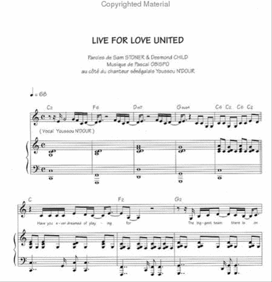 Live For Love United Live For Love United Guitar Tablature scores gallery preview page 3
