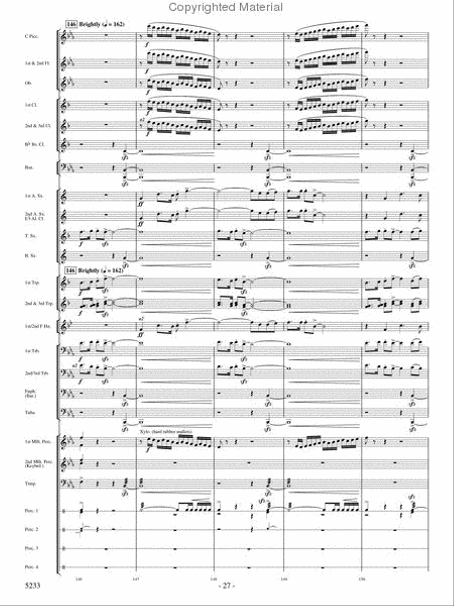 Upon These Wings Concert Band scores gallery preview page 26