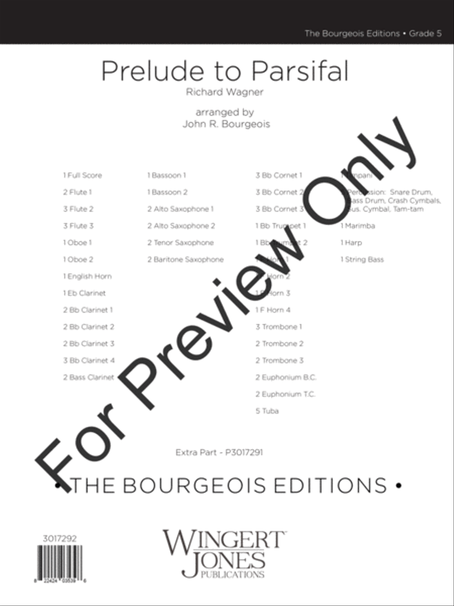 Prelude to Parsifal (Score) Concert Band scores gallery preview page 2