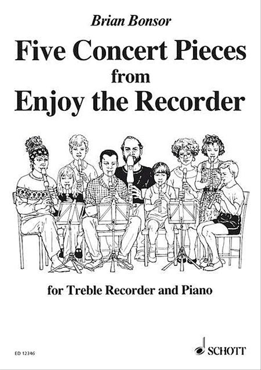 5 Concert Pieces from Enjoy the Recorder Alto Recorder scores gallery preview page 1