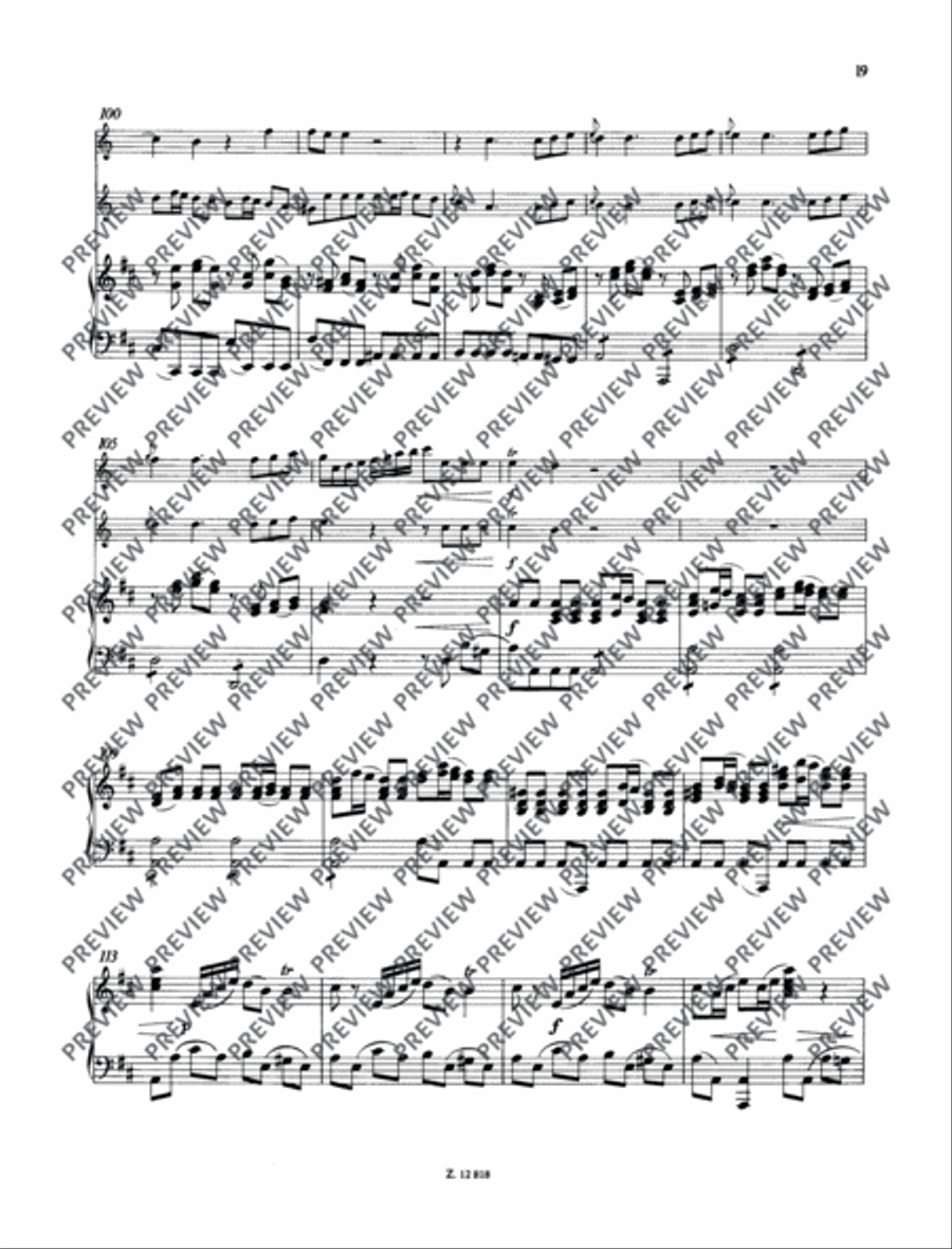 Concertino D major Piano scores gallery preview page 20