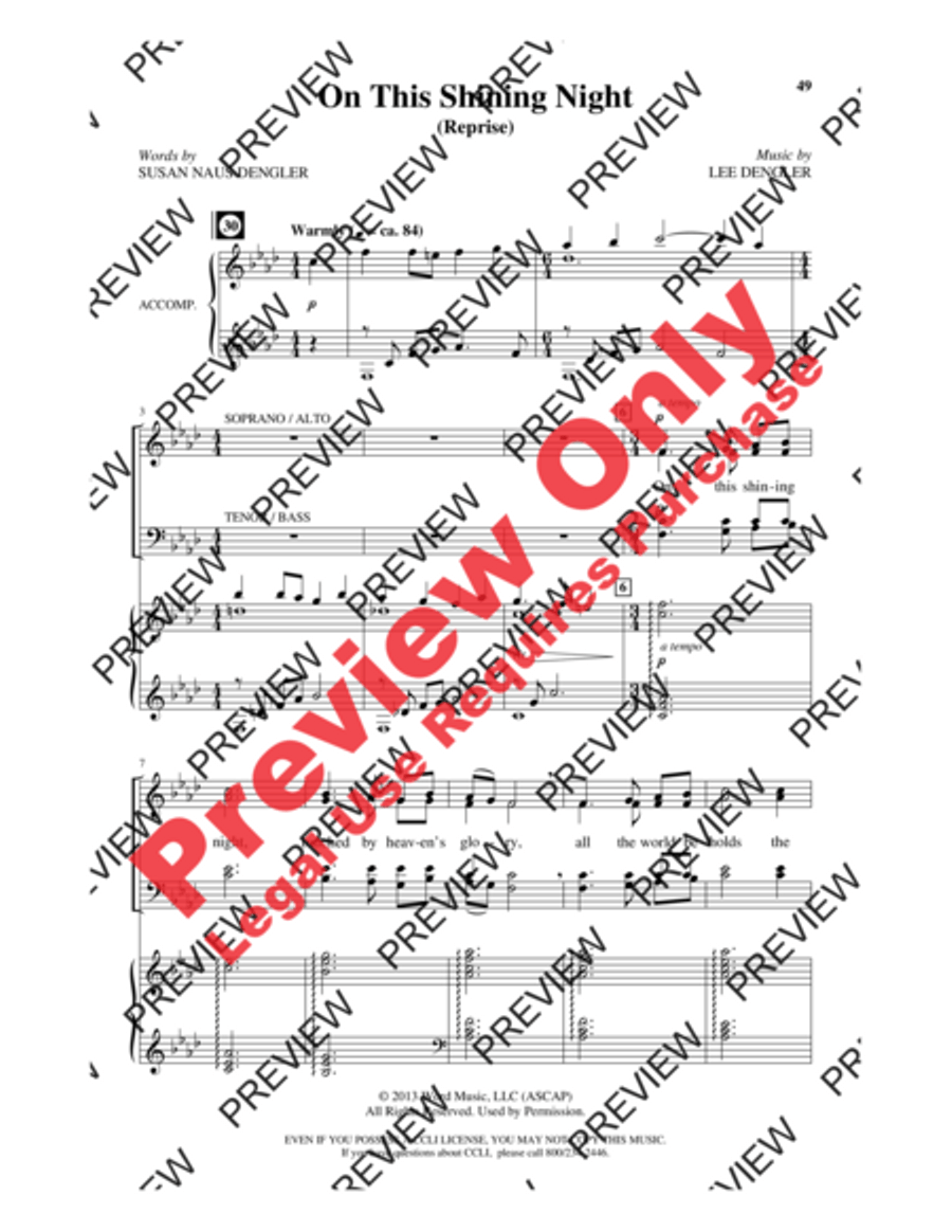 On This Shining Night On This Shining Night 4-Part scores gallery preview page 6