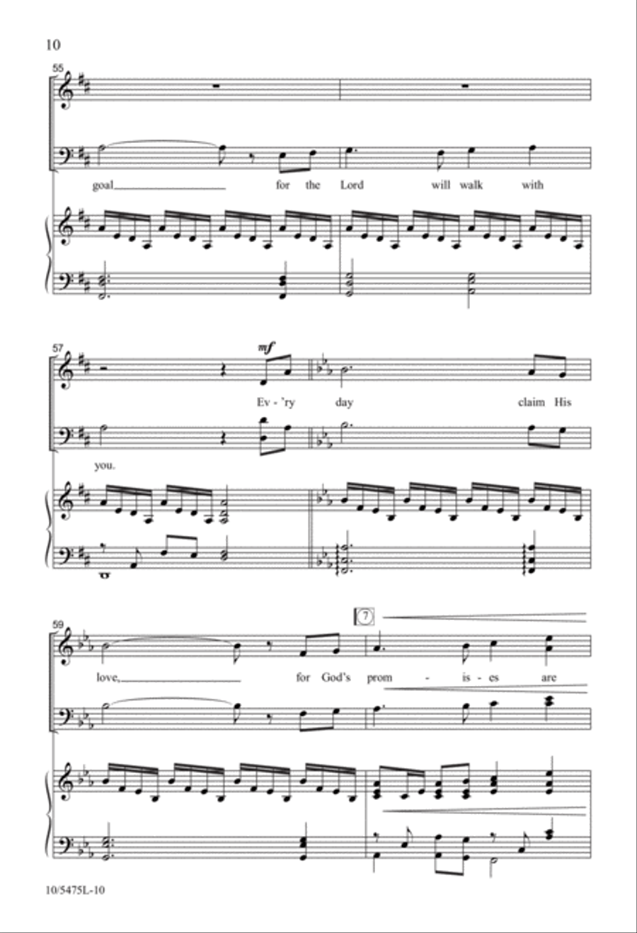 He Who Began a Good Work in You 4-Part scores gallery preview page 10