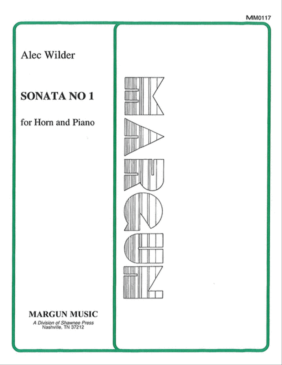 Sonata No. 1 for Horn and Piano Horn scores gallery preview page 1