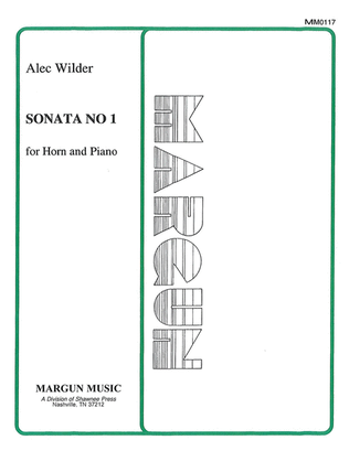Book cover for Sonata No. 1 for Horn and Piano