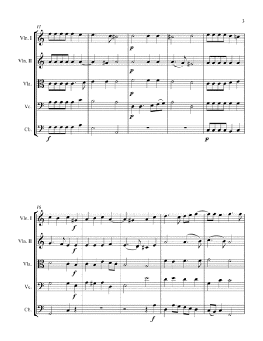 Allemande String Orchestra scores gallery preview page 3