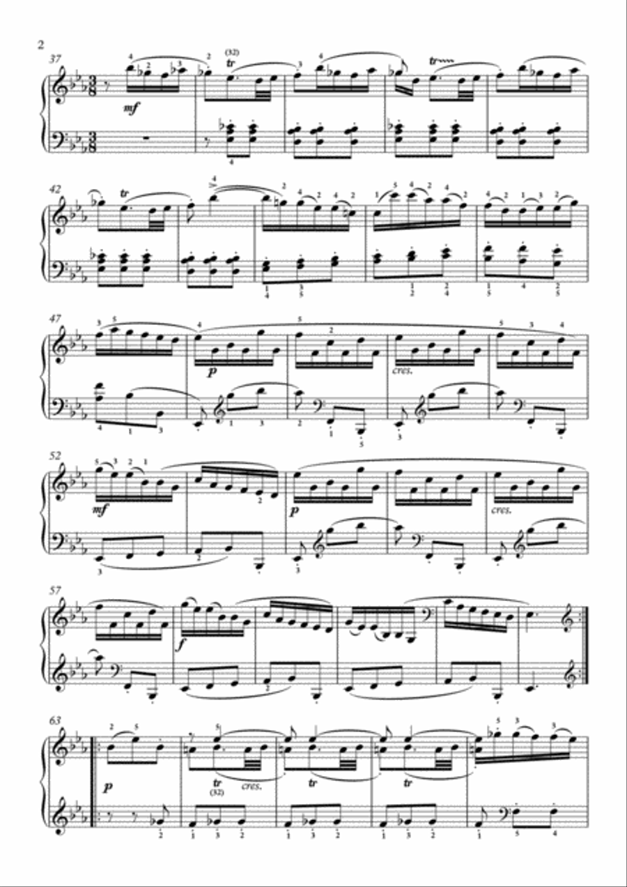 Scarlatti-Sonata in c-minor L.452 K.116(piano) Piano Solo scores gallery preview page 3