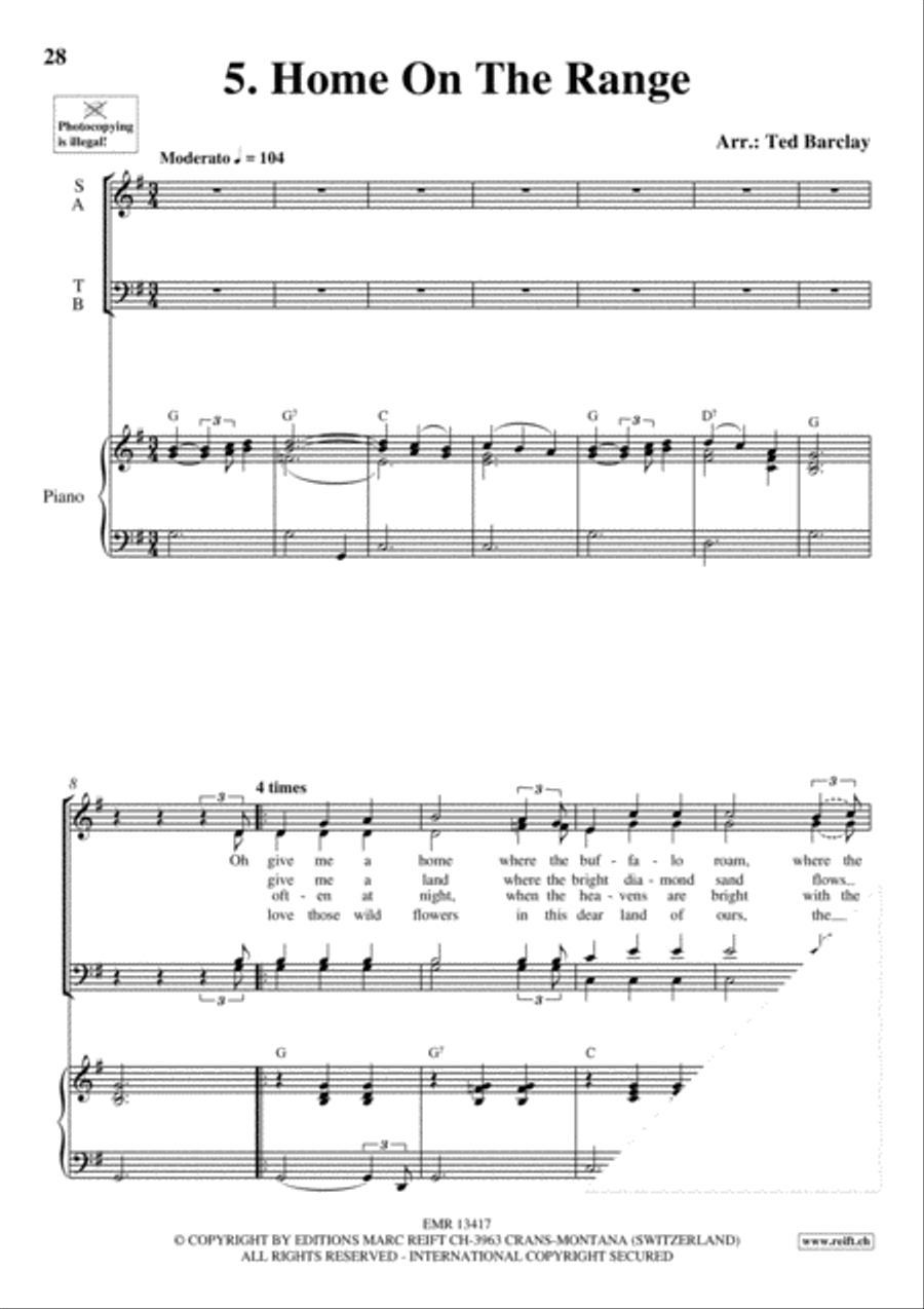 Greatest Choral Hits Volume 5 4-Part scores gallery preview page 8