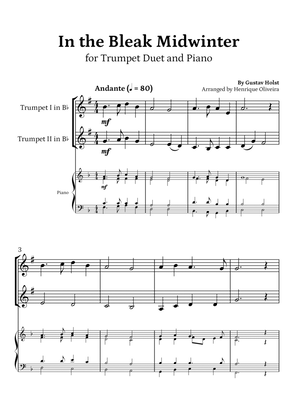 In the Bleak Midwinter (Trumpet Duet and Piano) - Beginner Level