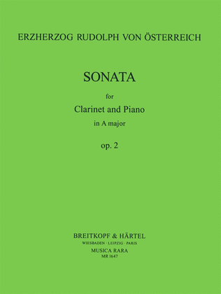 Book cover for Sonata in A major Op. 2