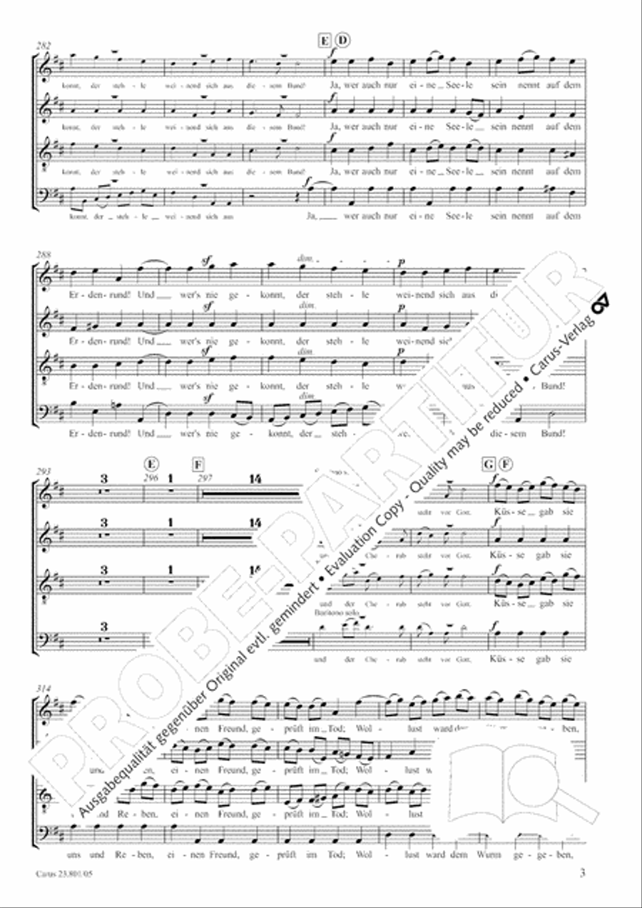 Symphony No. 9, Op. 125 - Finale (Choral Symphony) Symphony No. 9, Op. 125 - Finale (Choral Symphony) 4-Part scores gallery preview page 4