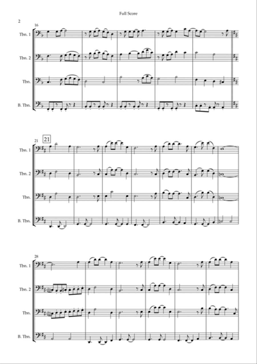 You'll Be In My Heart Brass Ensemble scores gallery preview page 2