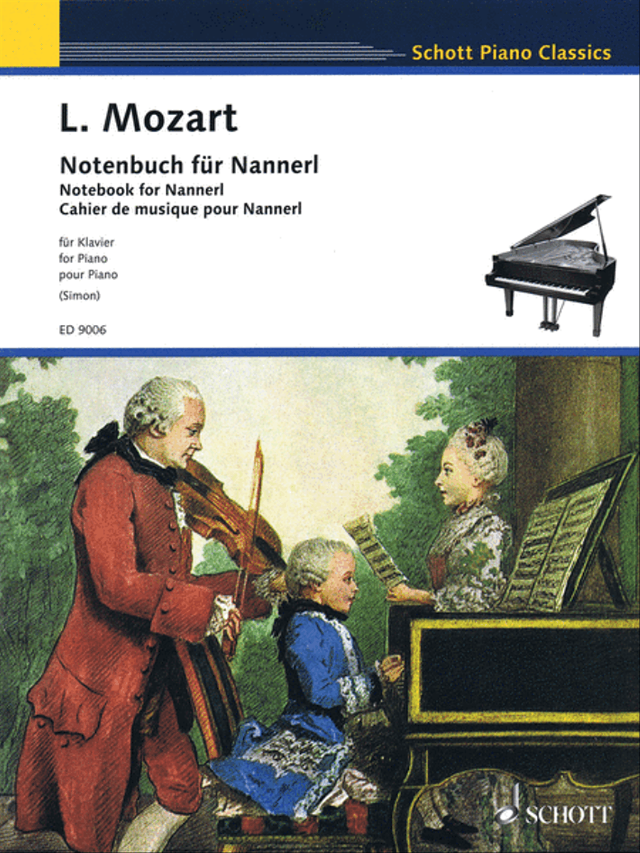 Notebook for Nannerl Piano Solo scores gallery preview page 1