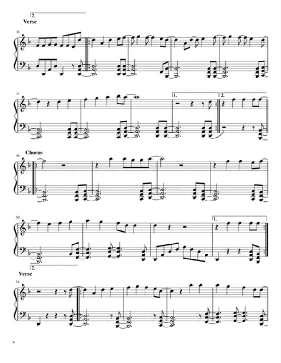 Fear Of The Dark Piano Solo scores gallery preview page 4