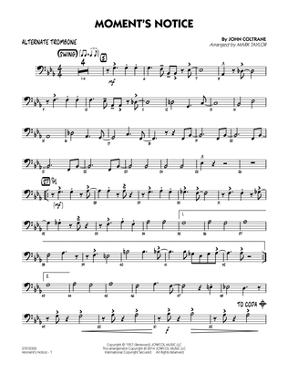 Moment's Notice (arr. Mark Taylor) - Alternate Trombone