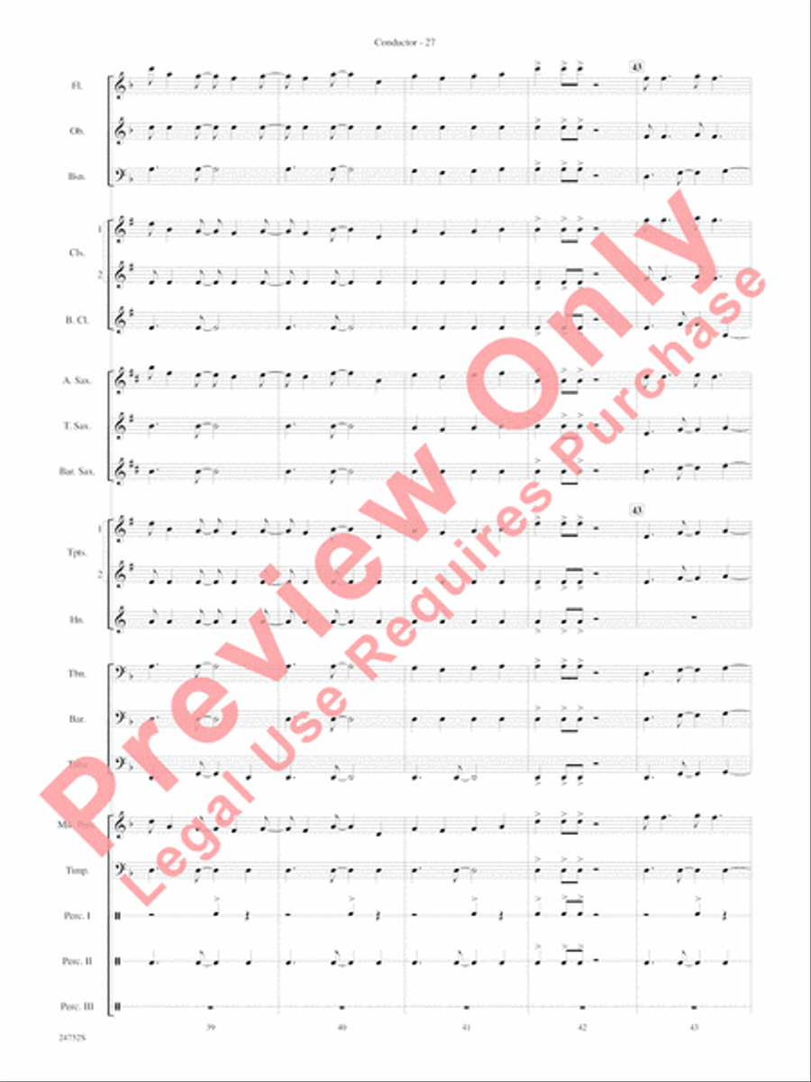 Charlie and the Chocolate Factory, Suite from Concert Band scores gallery preview page 30