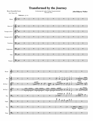 Transformed by the Journey (brass score & parts)