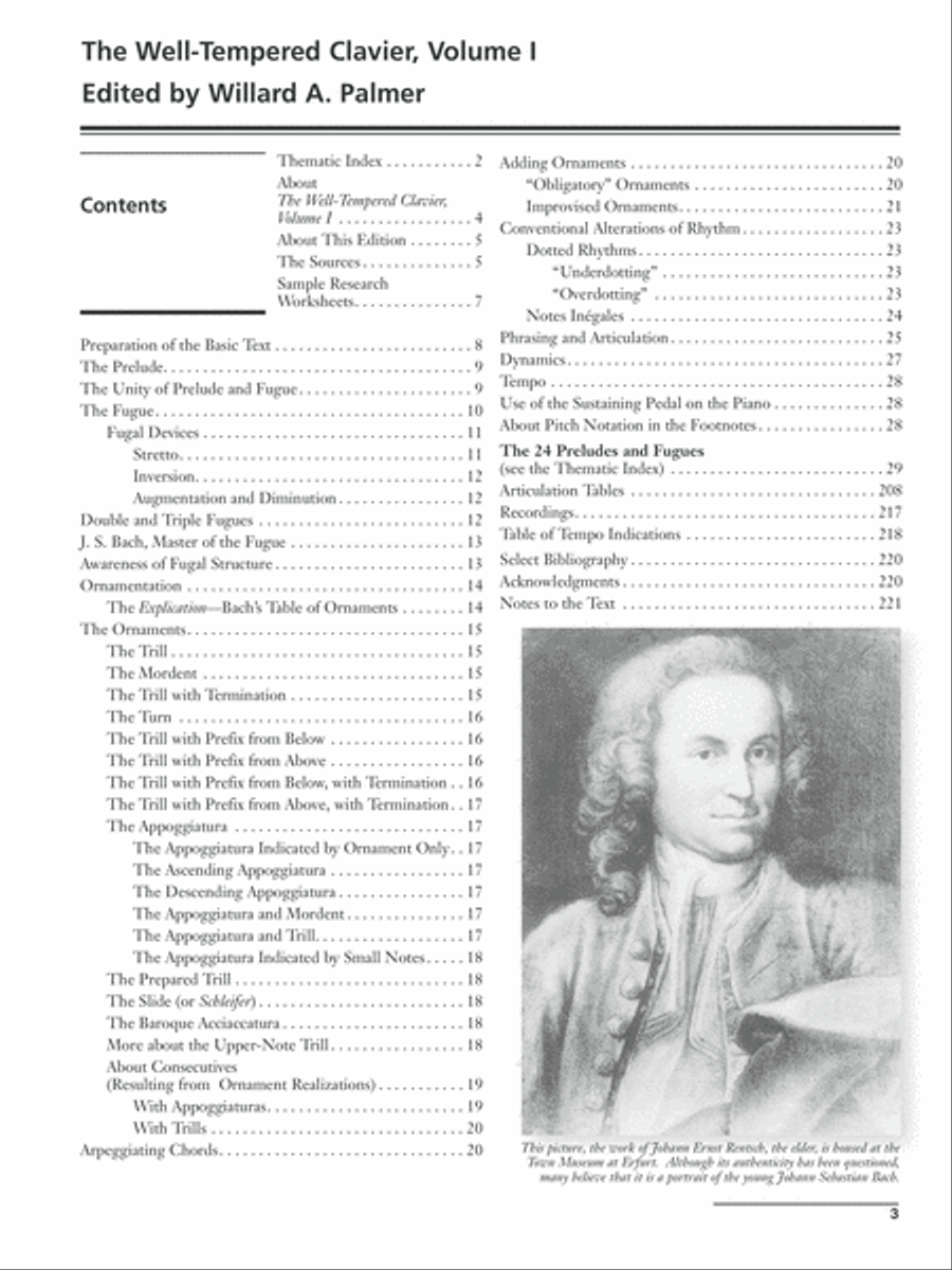 Bach -- The Well-Tempered Clavier, Volume 1 Piano Solo scores gallery preview page 3