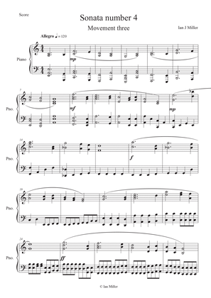 Piano Sonata Number 4, Movement 3