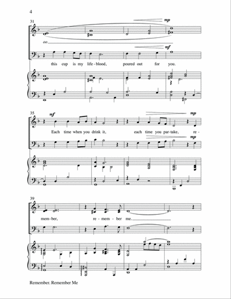 Remember, Remember Me Remember, Remember Me 3-Part scores gallery preview page 4