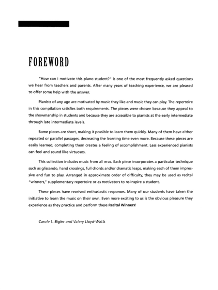 Recital Winners, Book 1 Piano Solo scores gallery preview page 3