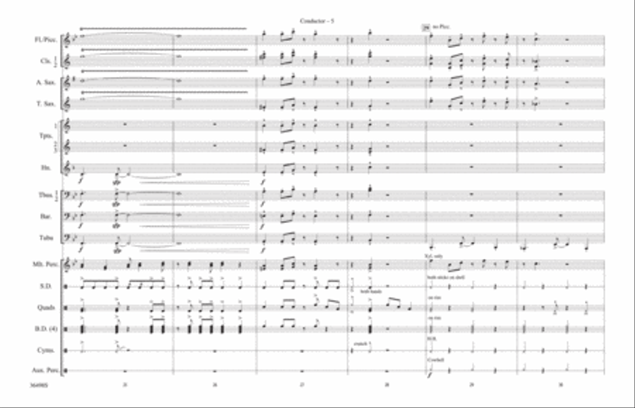 Coconut Champagne: Score Marching Band scores gallery preview page 5