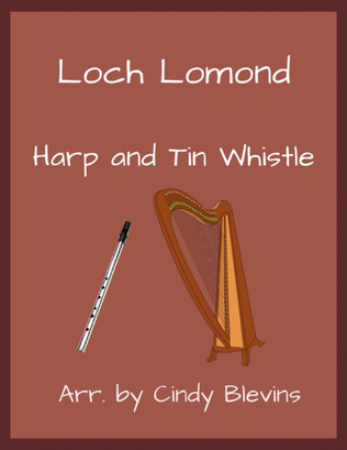 Book cover for Loch Lomond, Harp and Tin Whistle (D)