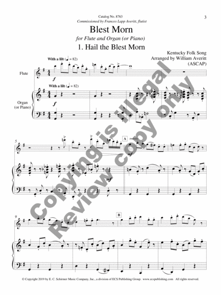 Blest Morn: Three American Hymns image number null