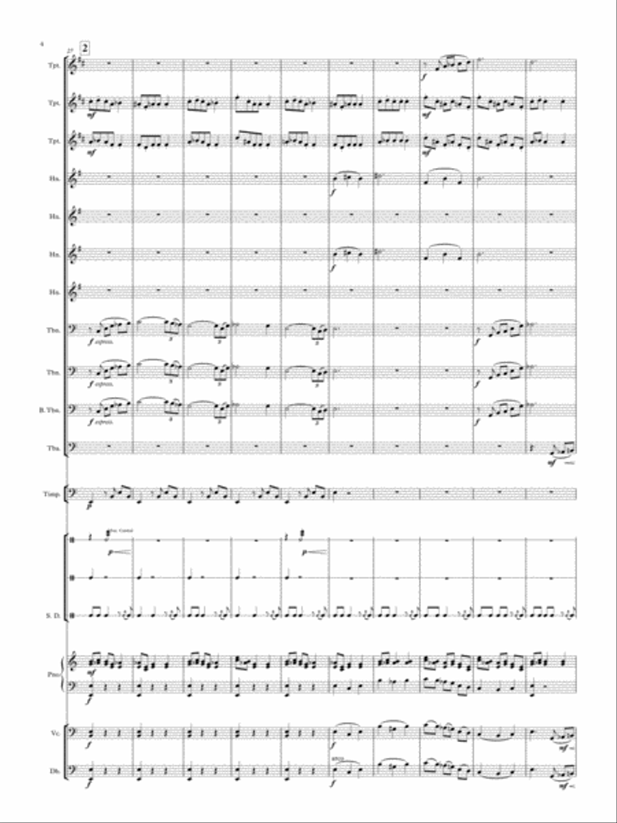 Metanoia Brass Choir Large Ensemble scores gallery preview page 4