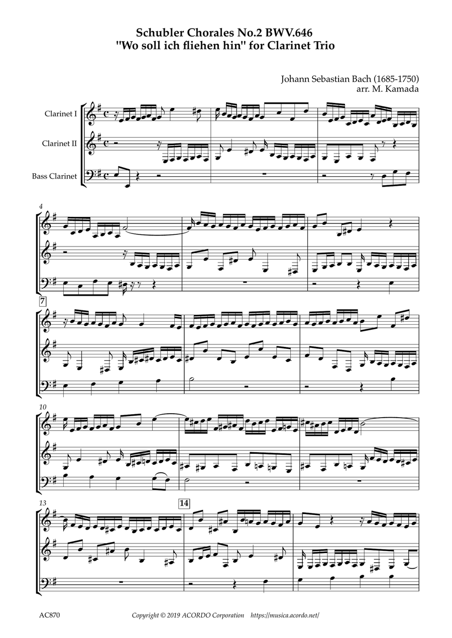 Six Schubler Chorales No.2 BWV.646 