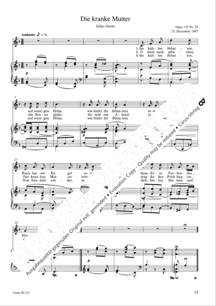 Liederbuch fur Kinder op. 152 Choir scores gallery preview page 34