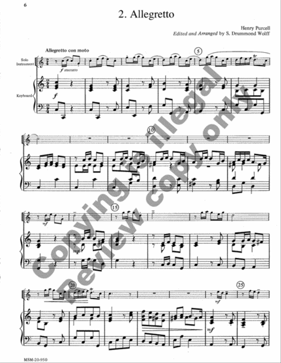 Baroque Music for Solo Instrument & Keyboard, Set, I Piano scores gallery preview page 5