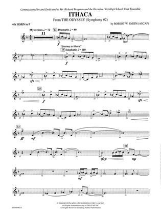 Ithaca (from The Odyssey (Symphony No. 2)): 4th F Horn