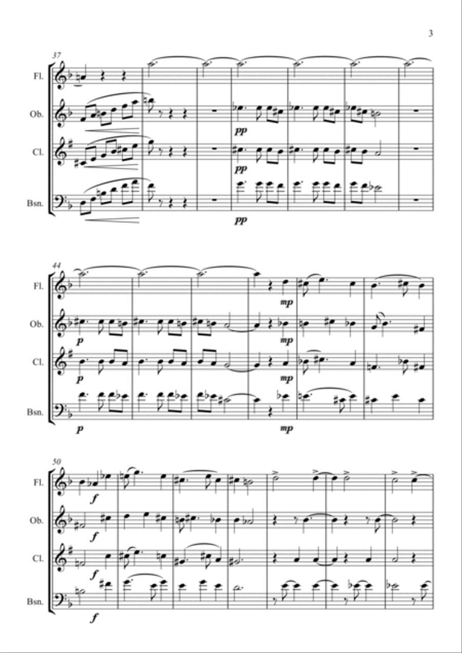 Four Moments - Wind Quartet Woodwind Quartet scores gallery preview page 3