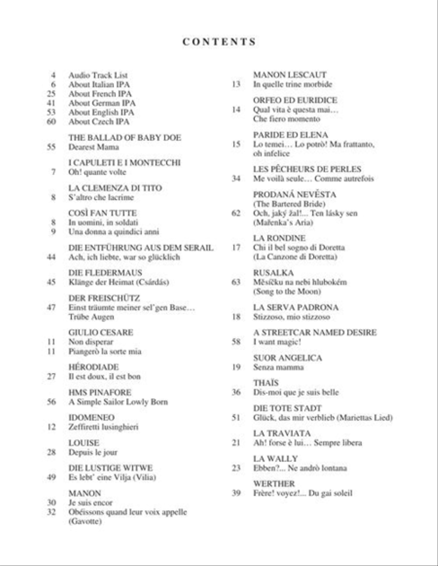 Diction Coach – G. Schirmer Opera Anthology (Arias for Soprano Volume 2) Voice Solo scores gallery preview page 5
