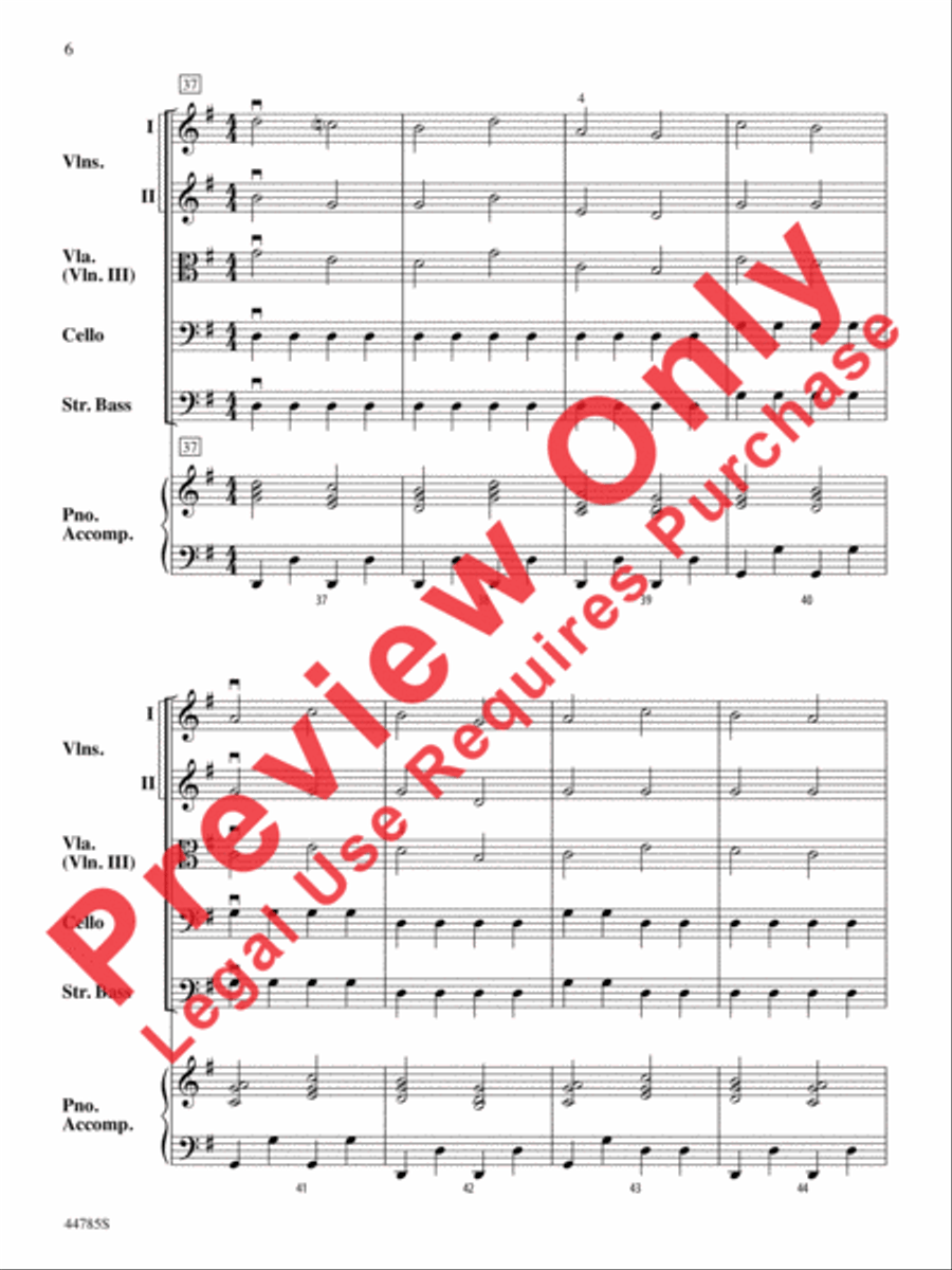 Finale from The Firebird String Orchestra scores gallery preview page 7