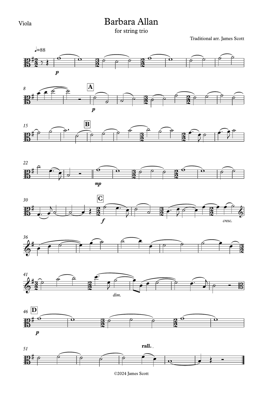 Barbara Allan String Trio scores gallery preview page 6