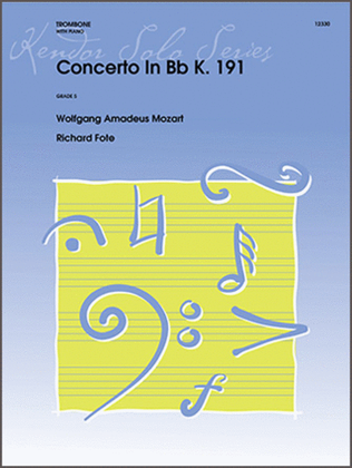 Book cover for Concerto In Bb K 191 (Rondo)