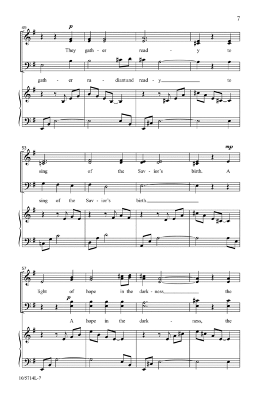 Angels Preparing the Song 4-Part scores gallery preview page 7