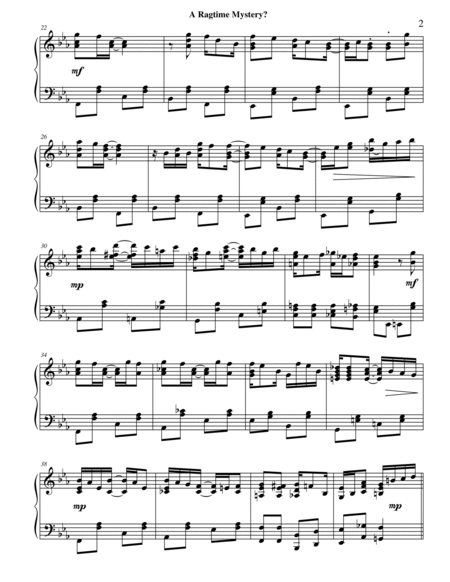 A Ragtime Mystery from New Ragtime Piano Music image number null
