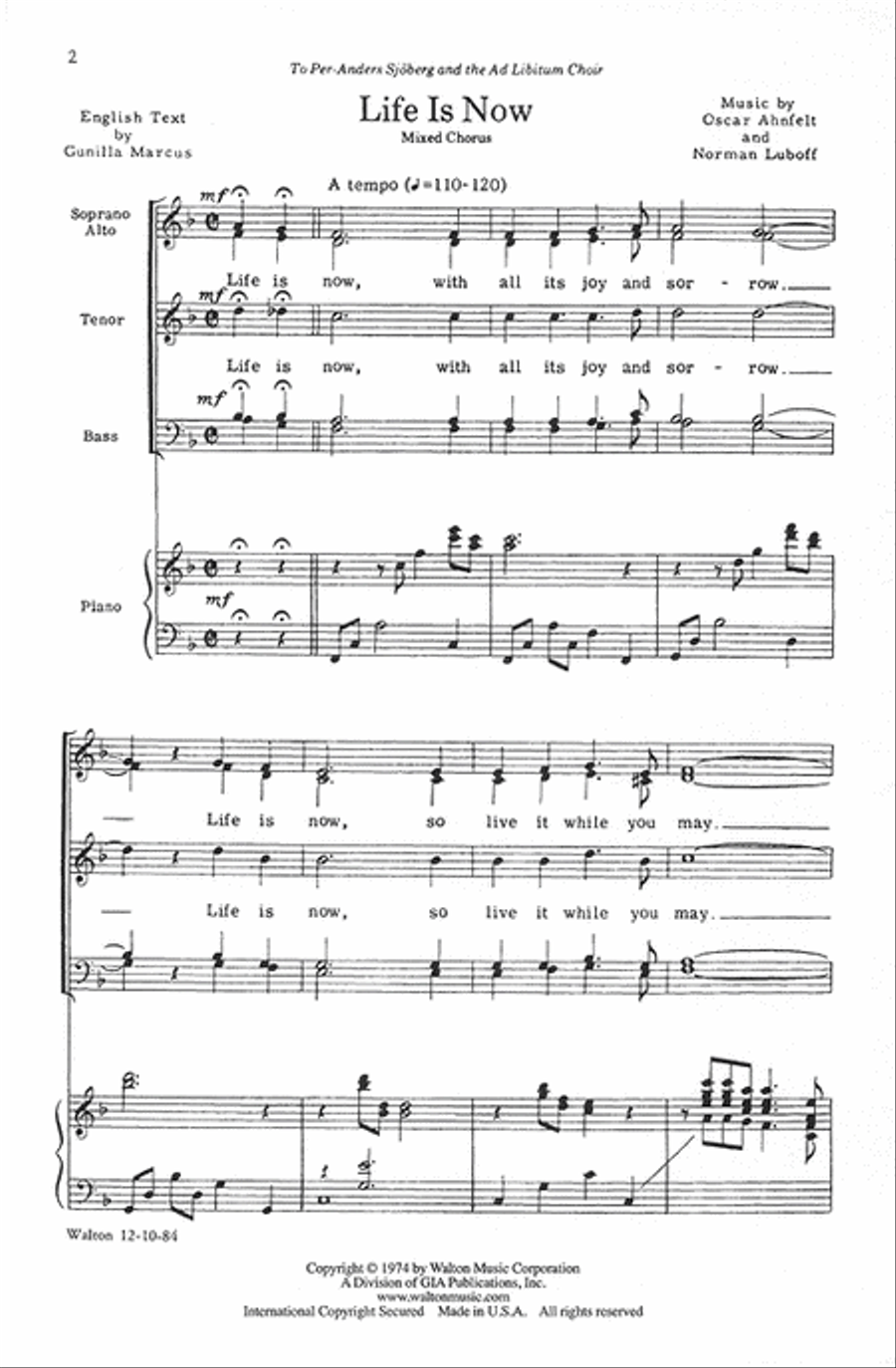 Life Is Now Divisi scores gallery preview page 2