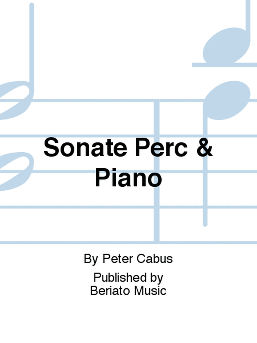 Sonate Perc & Piano