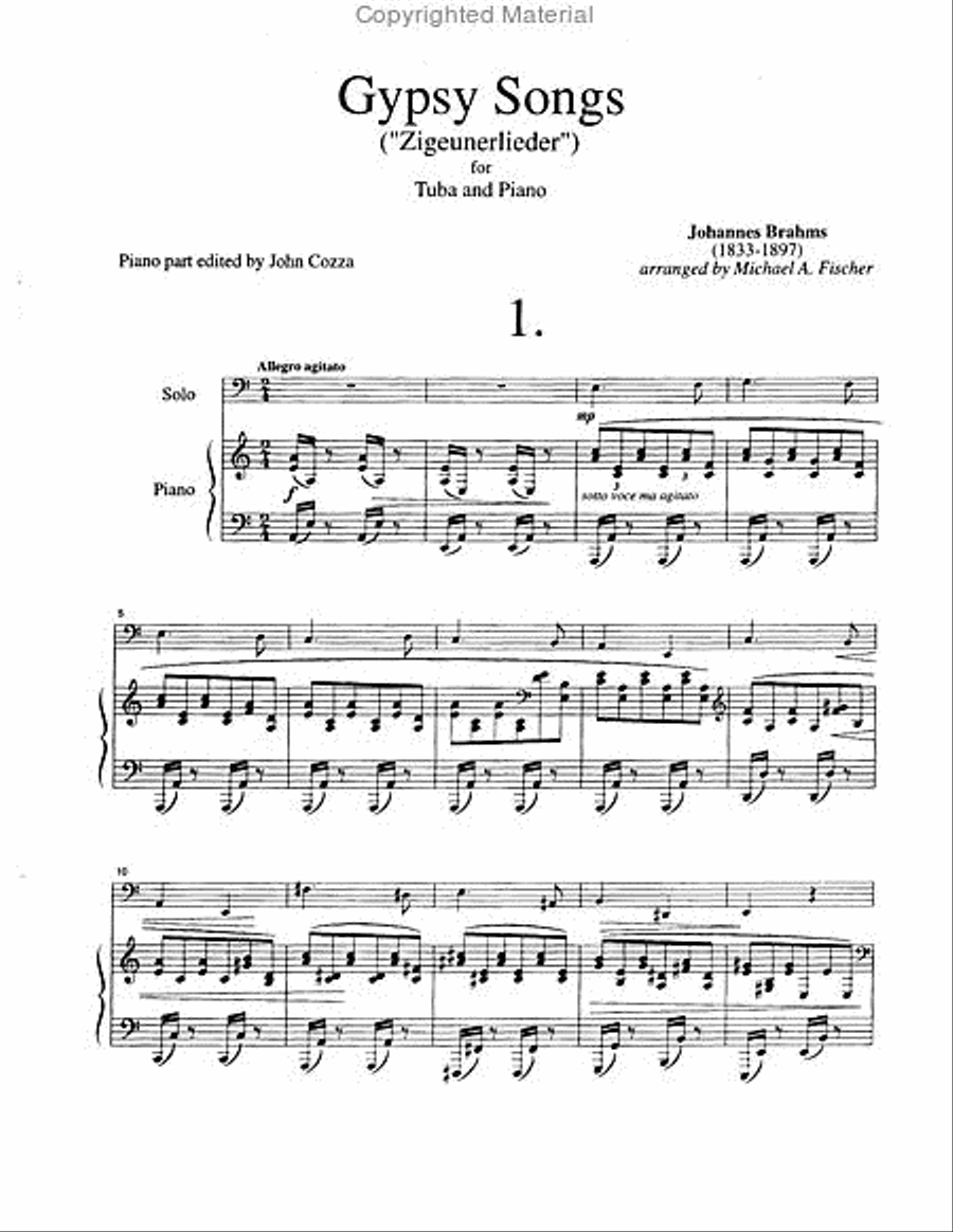 Gypsy Songs Tuba scores gallery preview page 2